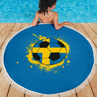 Sweden Soccer Beach Blanket RLT7 - Wonder Print Shop