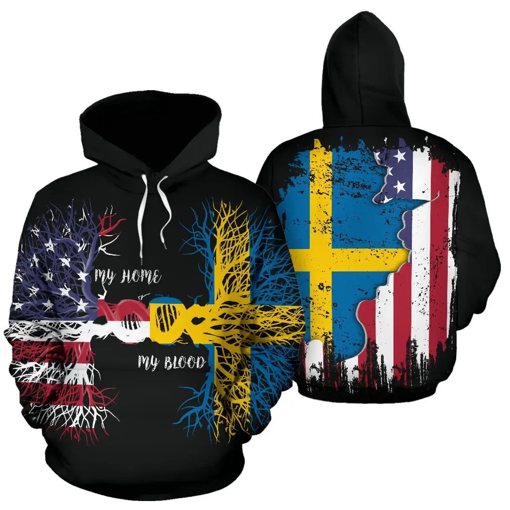 American Grown Sweden Root Dna Hoodie RLT7 - Wonder Print Shop