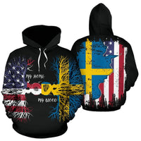 American Grown Sweden Root Dna Hoodie RLT7 - Wonder Print Shop