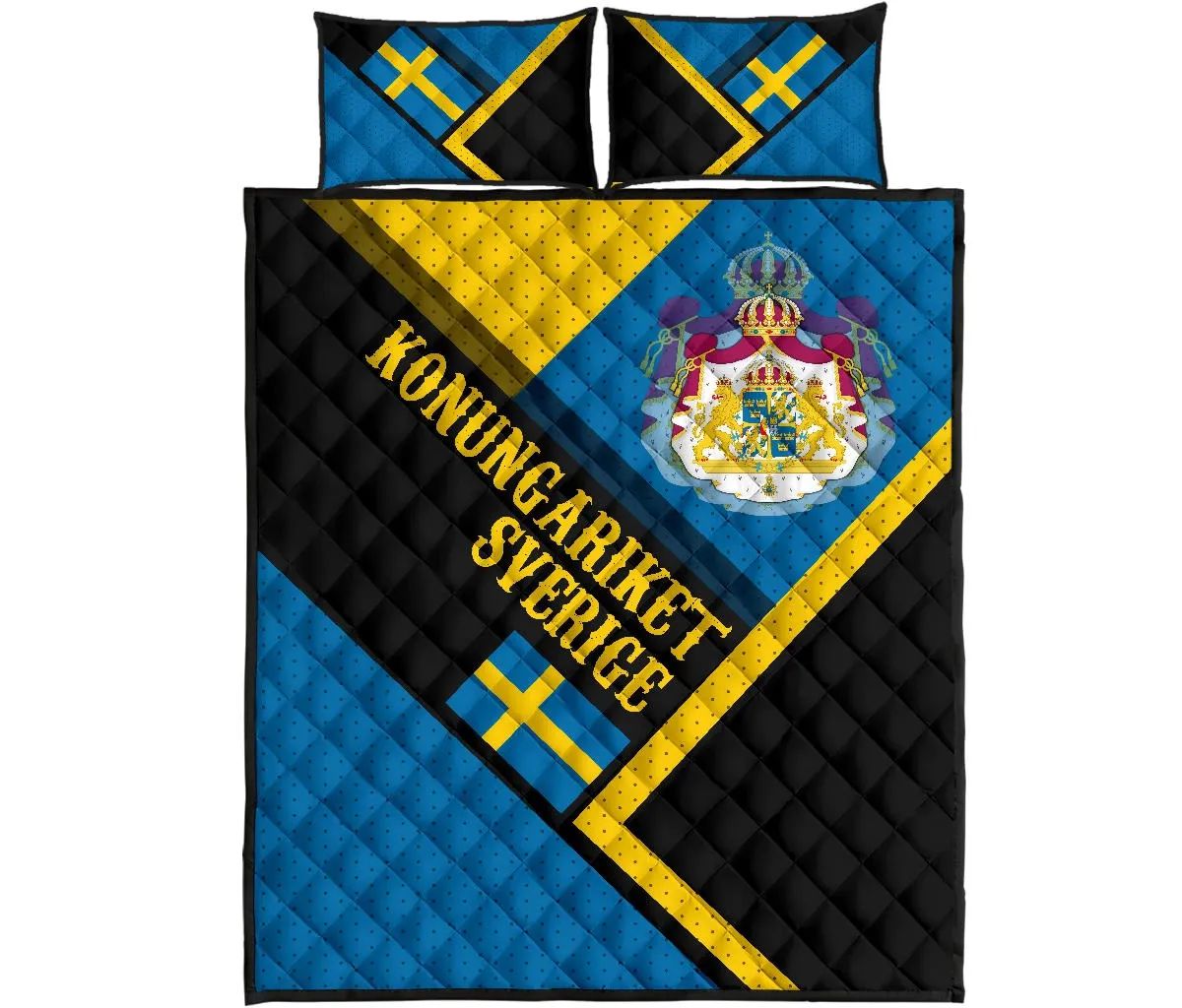 Sweden Quilt Bed Set Kingdom Of Sweden RLT7 - Wonder Print Shop