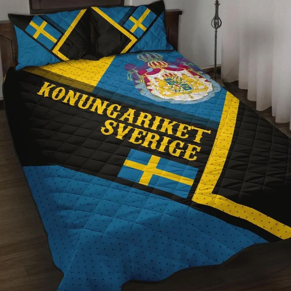 Sweden Quilt Bed Set Kingdom Of Sweden RLT7 - Wonder Print Shop