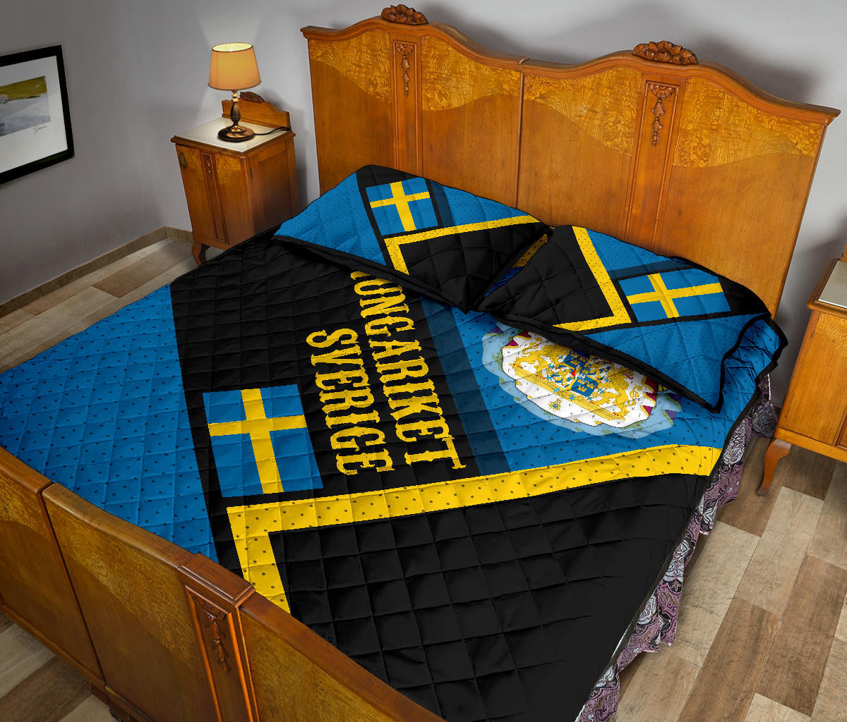 Sweden Quilt Bed Set Kingdom Of Sweden RLT7 - Wonder Print Shop