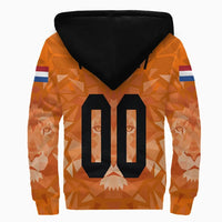 (Custom) Netherlands Lion Sherpa Hoodie Euro Soccer RLT7 - Wonder Print Shop