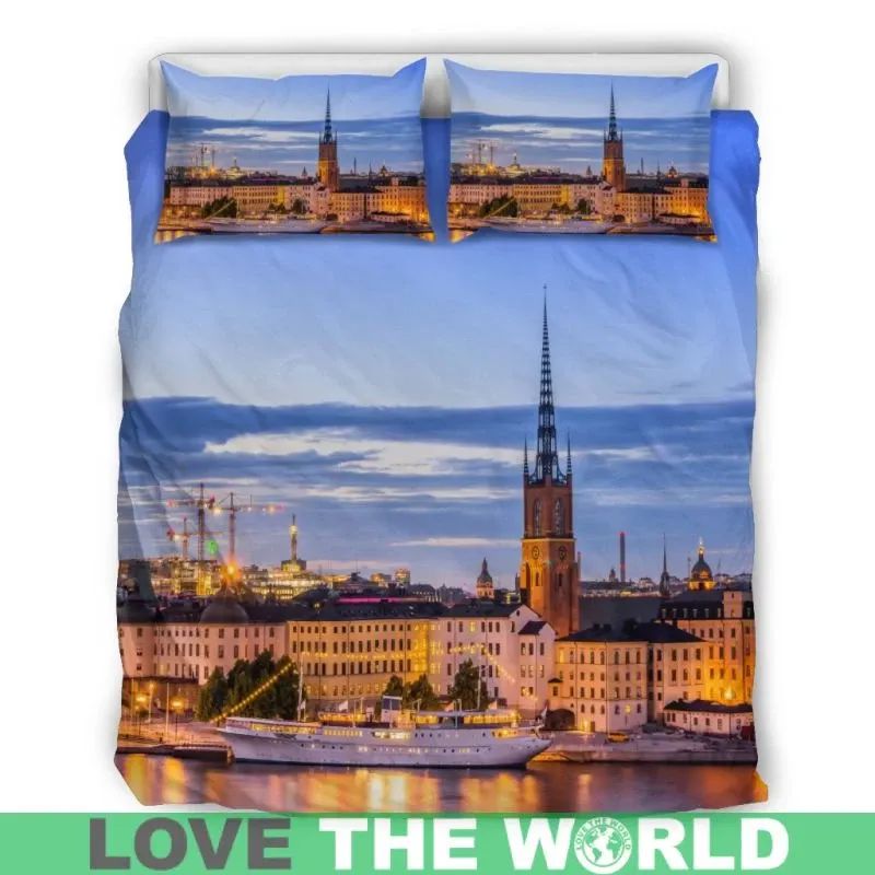 Stockholm Sweden Bedding Set Ver.01 RLT7 - Wonder Print Shop