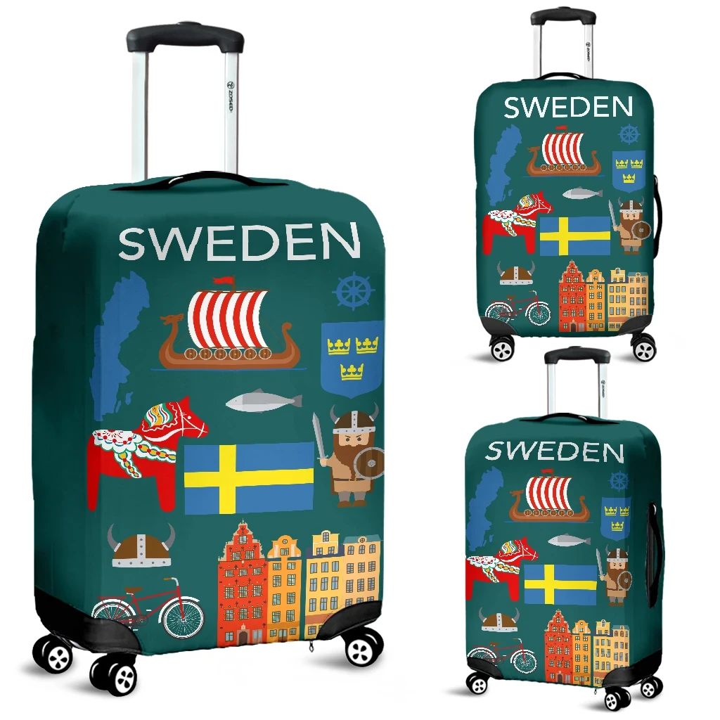 Sweden Symbol Luggage Cover RLT7 - Wonder Print Shop