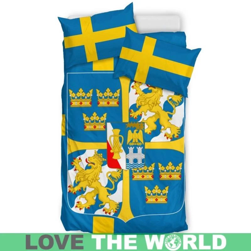 Sweden Coat Of Arms Bedding Set RLT7 - Wonder Print Shop