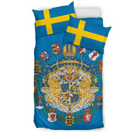 Sweden Coat Of Arms Empire Bedding Set RLT7 - Wonder Print Shop