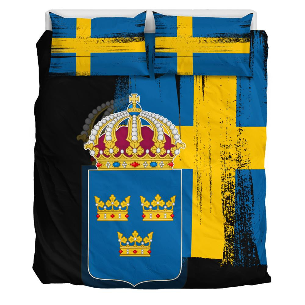 Sweden Flag Bedding Set Flag Style RLT7 - Wonder Print Shop