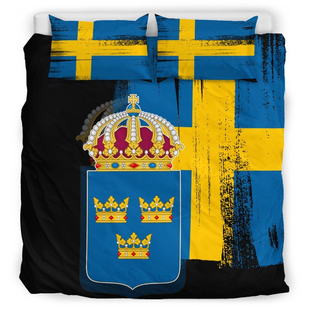 Sweden Flag Bedding Set Flag Style RLT7 - Wonder Print Shop