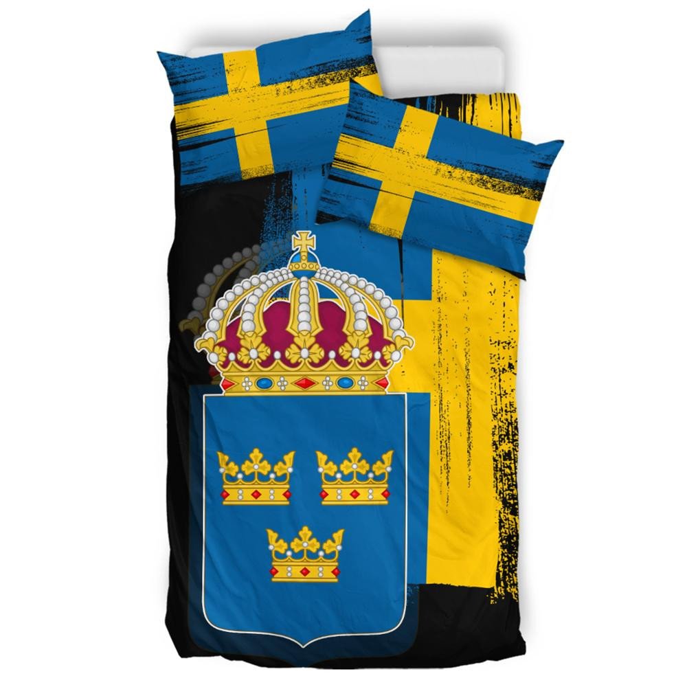 Sweden Flag Bedding Set Flag Style RLT7 - Wonder Print Shop