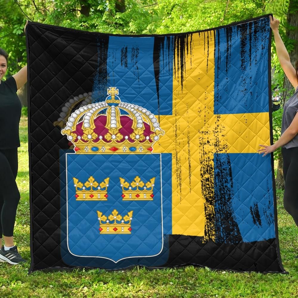 Sweden Flag Premium Quilt Flag Style RLT7 - Wonder Print Shop