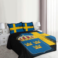 Sweden Flag Quilt Bed Set Flag Style RLT7 - Wonder Print Shop