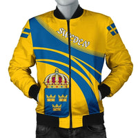 Sweden Coat Of Arms Men Bomber Jacket Cricket RLT7 - Wonder Print Shop