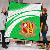 Andorra Coat Of Arms Premium Quilt Cricket RLT8 - Wonder Print Shop