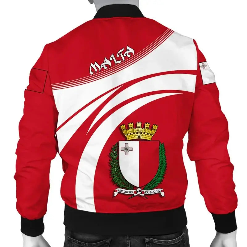 Malta Coat Of Arms Men Bomber Jacket Cricket RLT12 - Wonder Print Shop