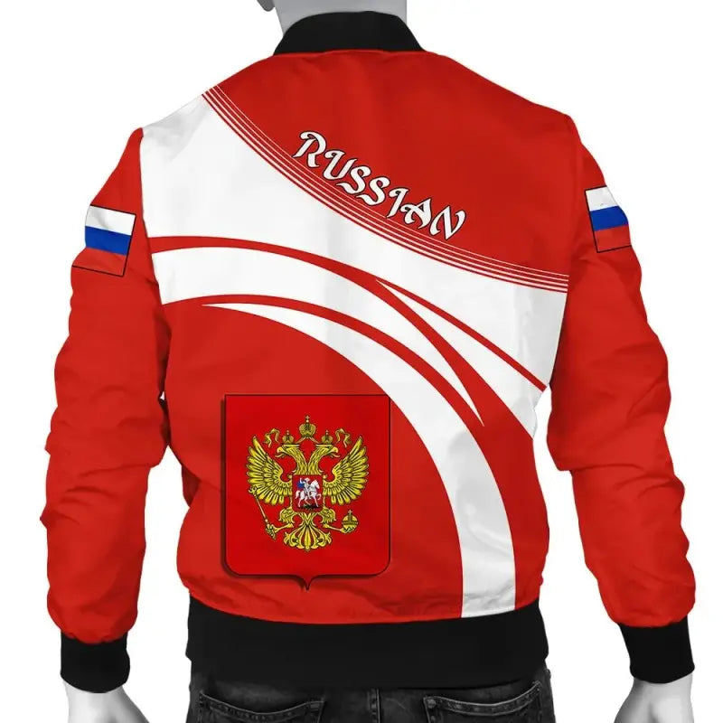 Russian Coat Of Arms Men Bomber Jacket Cricket RLT12 - Wonder Print Shop