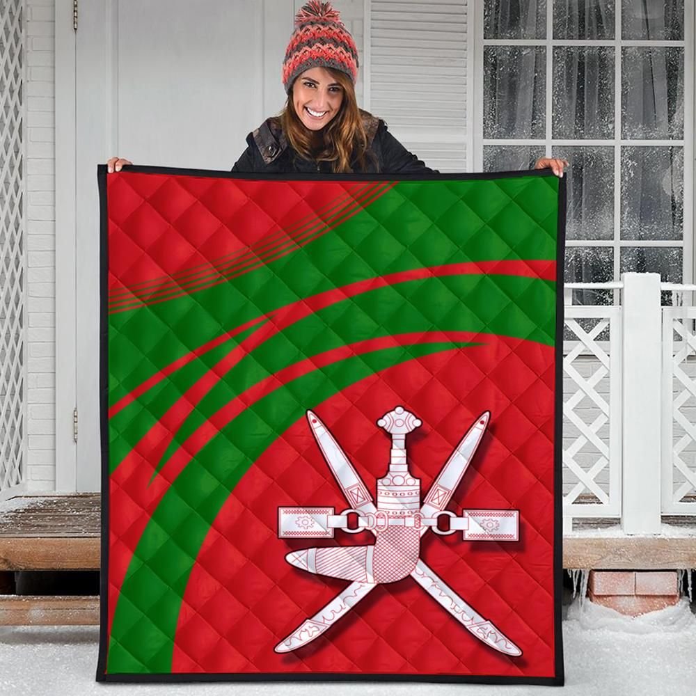 Oman Coat Of Arms Premium Quilt Cricket RLT13 - Wonder Print Shop