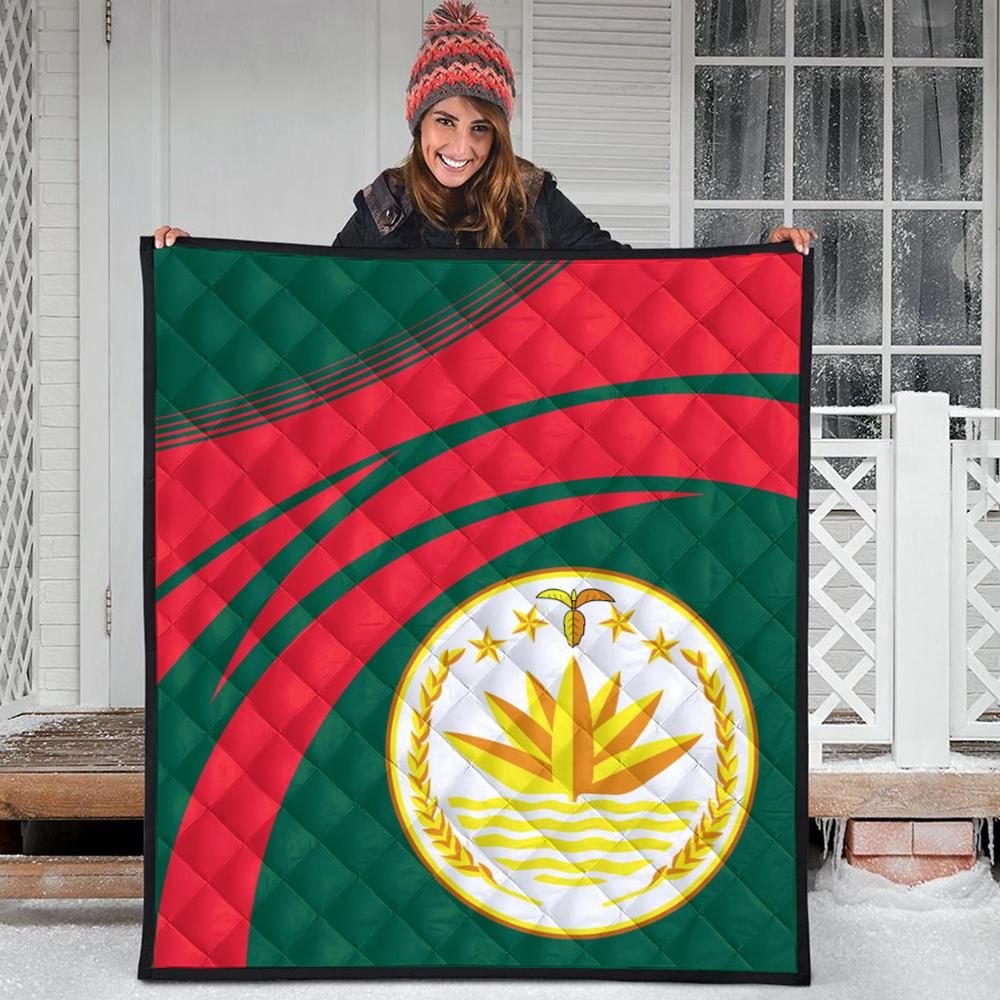 Bangladesh Coat Of Arms Premium Quilt Cricket RLT6 - Wonder Print Shop