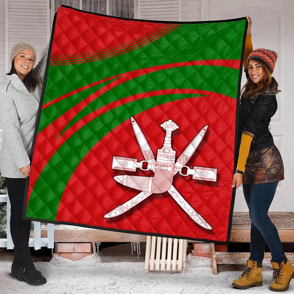 Oman Coat Of Arms Premium Quilt Cricket RLT13 - Wonder Print Shop
