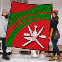 Oman Coat Of Arms Premium Quilt Cricket RLT13 - Wonder Print Shop
