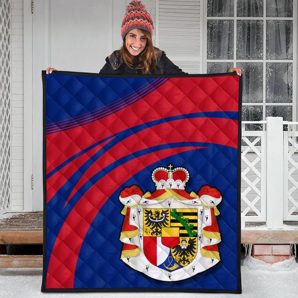 Liechtensteins Coat Of Arms Premium Quilt Cricket RLT6 - Wonder Print Shop