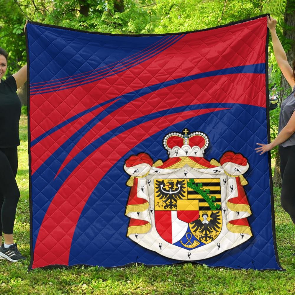 Liechtensteins Coat Of Arms Premium Quilt Cricket RLT6 - Wonder Print Shop