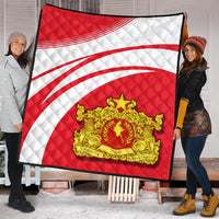 Myanmar Coat Of Arms Premium Quilt Cricket RLT7 - Wonder Print Shop