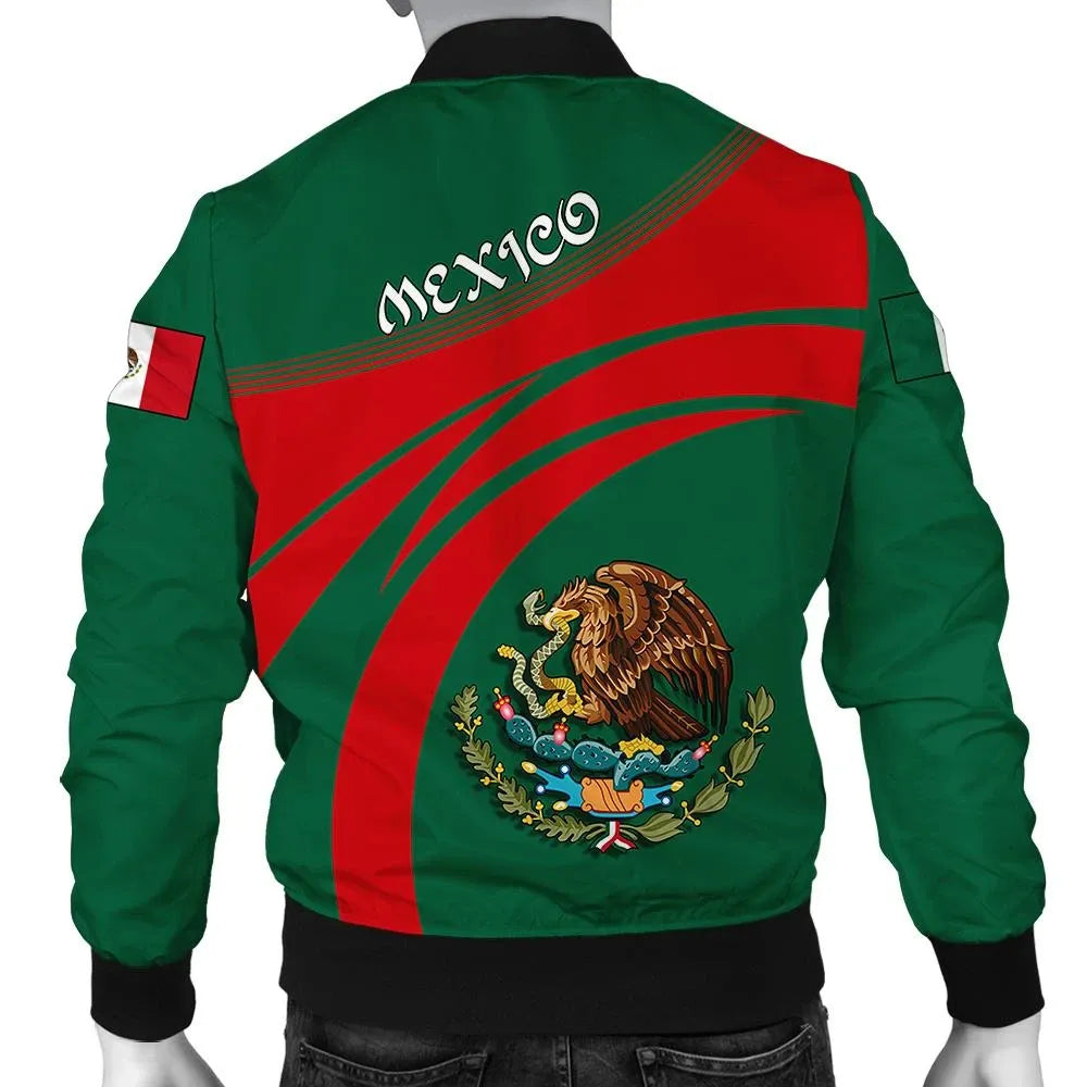 Mexico Coat Of Arms Men Bomber Jacket Cricket RLT13 - Wonder Print Shop