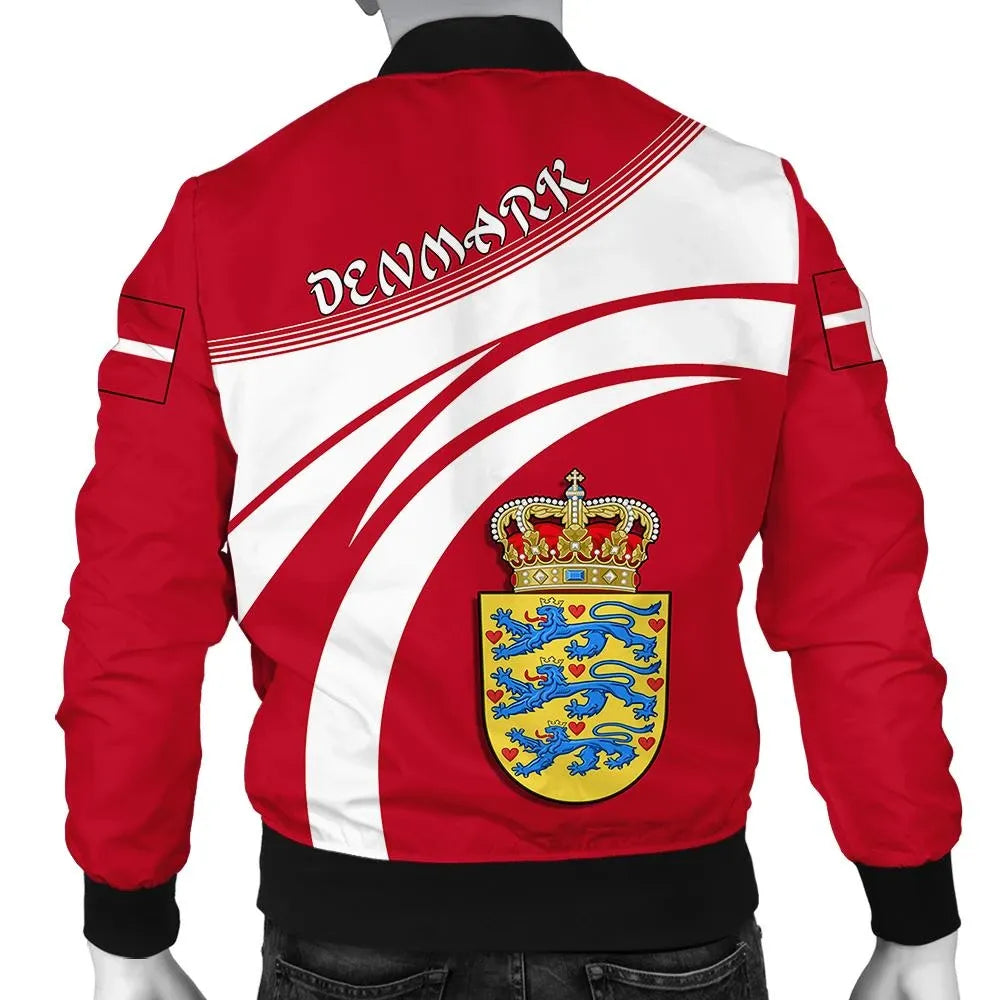 denmark-coat-of-arms-men-bomber-jacket-cricket