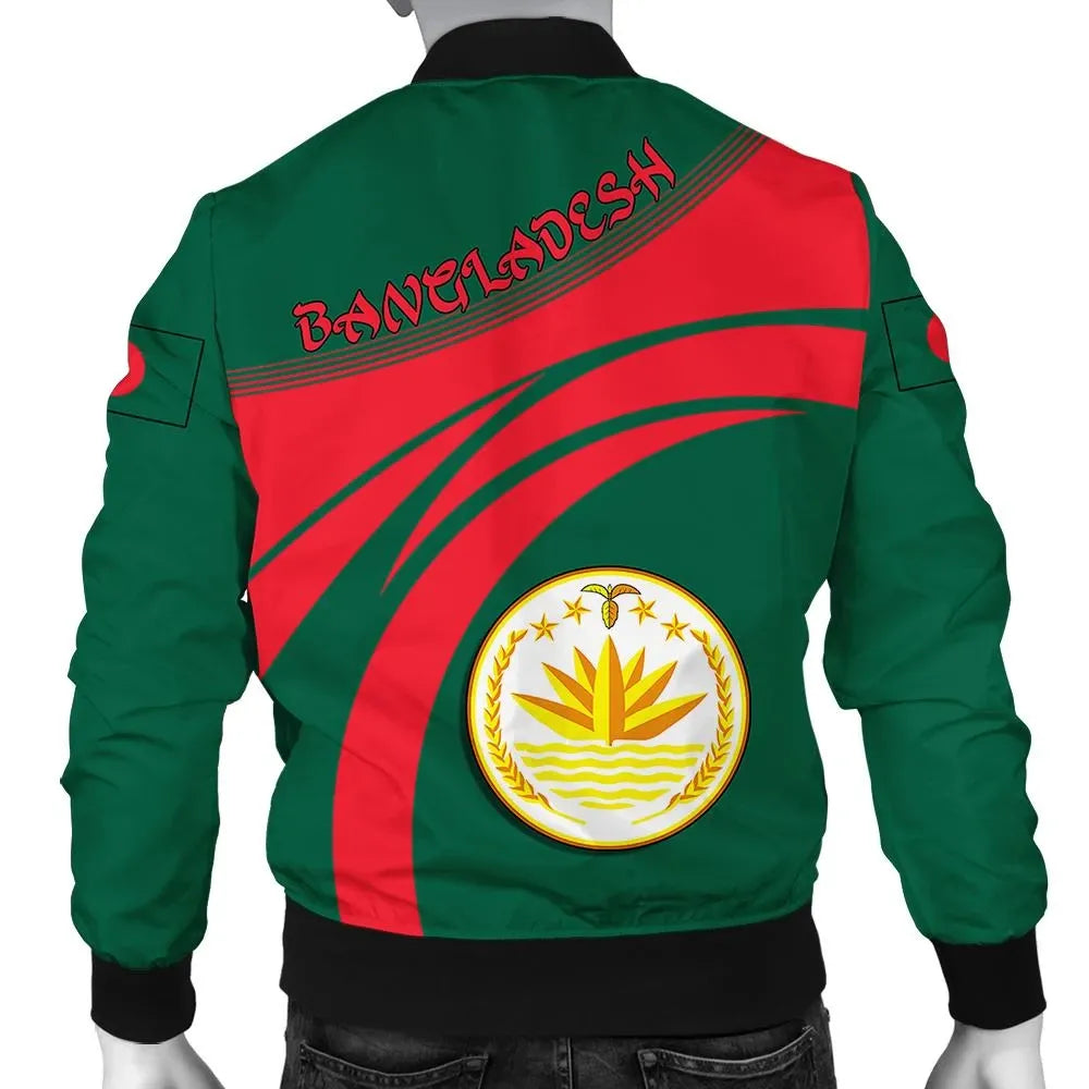 Bangladesh Coat Of Arms Men Bomber Jacket Cricket RLT6 - Wonder Print Shop