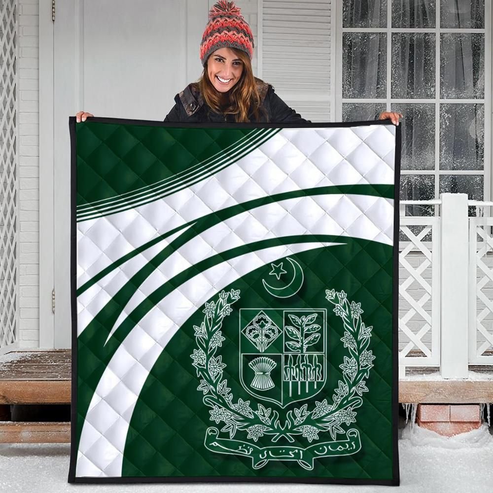 Pakistan Coat Of Arms Premium Quilt Cricket RLT13 - Wonder Print Shop