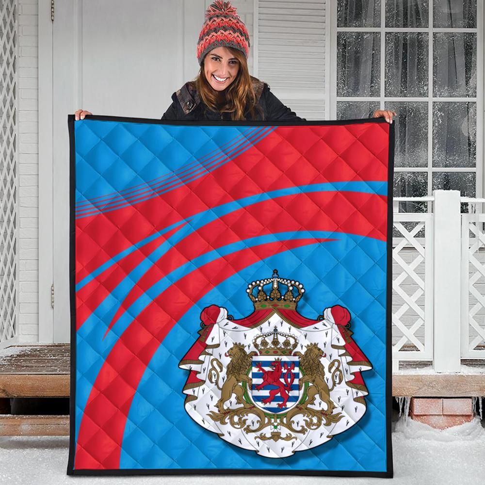 Luxembourg Coat Of Arms Premium Quilt Cricket RLT6 - Wonder Print Shop