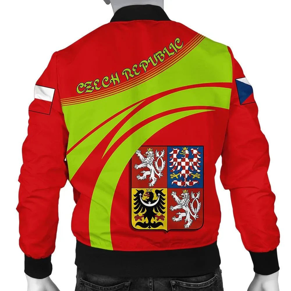 Czech Republic Coat Ofrms Men Bomber Jacket Cricket RLT13 - Wonder Print Shop