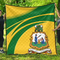 Saint Vincent and the Grenadines Coat Of Arms Premium Quilt Cricket RLT13 - Wonder Print Shop