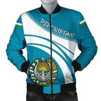 Uzbekistan Coat Of Arms Men Bomber Jacket Cricket RLT12 - Wonder Print Shop
