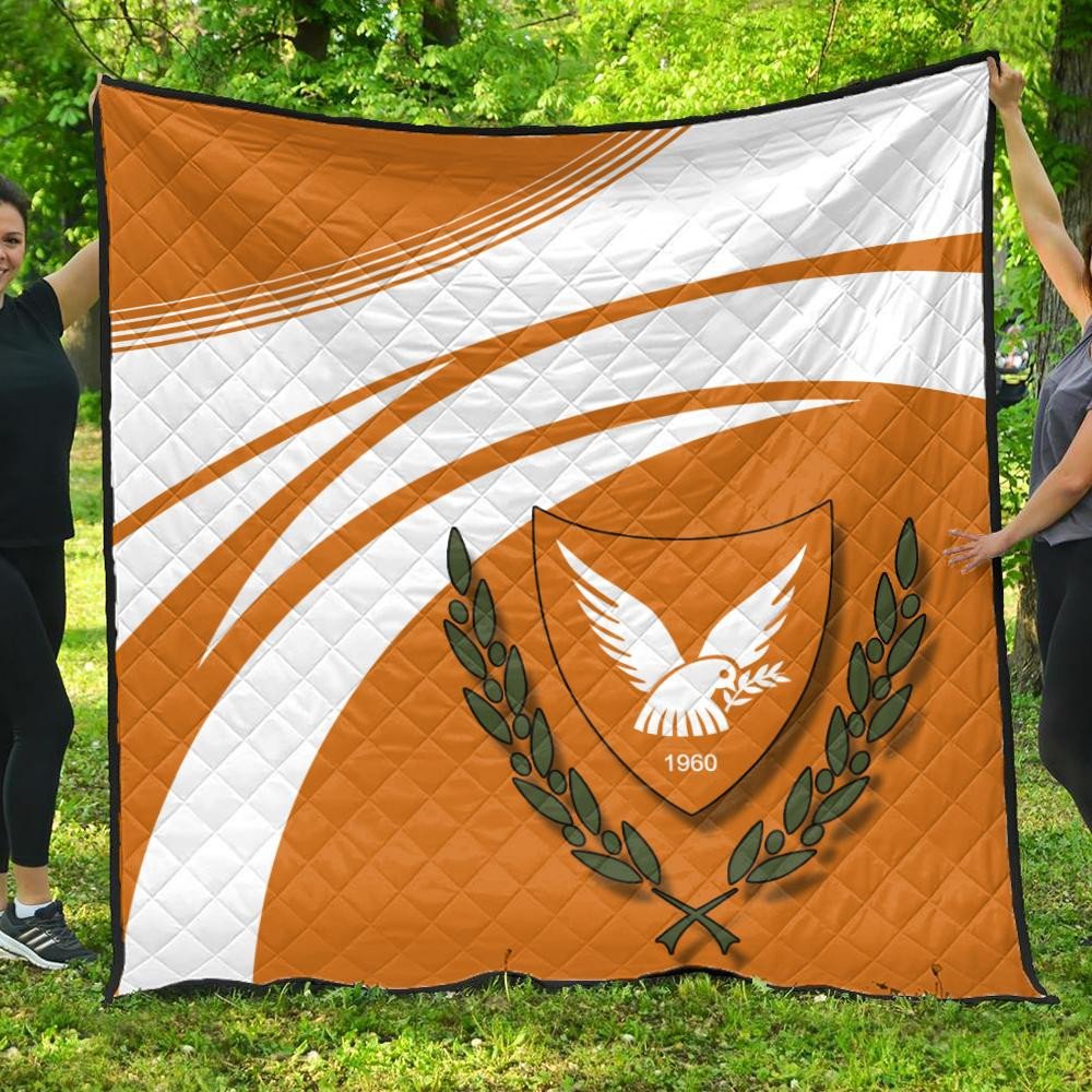 Cyprus Coat Of Arms Premium Quilt Cricket RLT13 - Wonder Print Shop