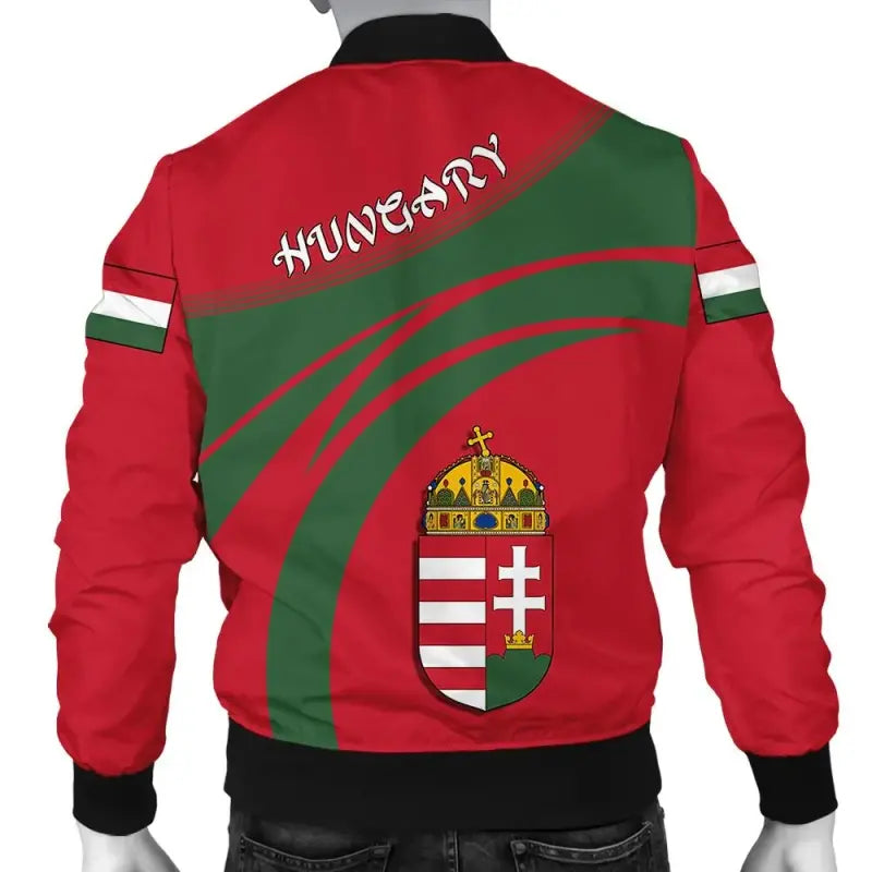 Hungary Coat Of Arms Men Bomber Jacket Sticket RLT8 - Wonder Print Shop
