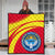 Kyrgyzstan Coat Of Arms Premium Quilt Cricket RLT8 - Wonder Print Shop