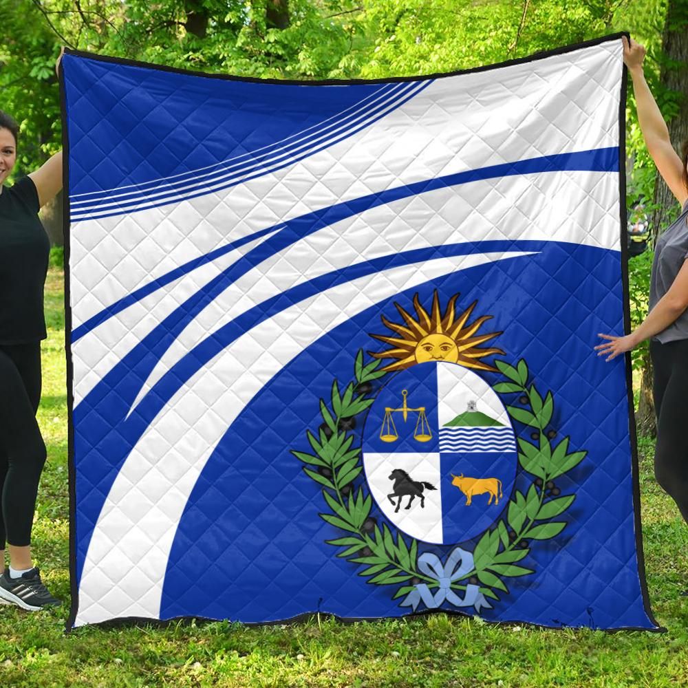 Uruguay Coat Of Arms Premium Quilt Cricket RLT6 - Wonder Print Shop