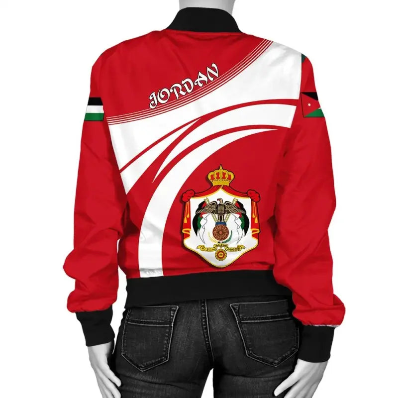 Jordan Coat Of Arms Women Bomber Jacket Sticket RLT8 - Wonder Print Shop