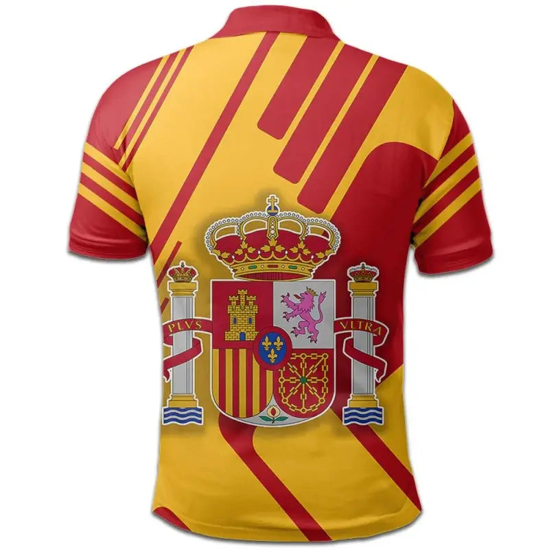 Spain Polo Shirt Coat Of Arms Rockie RLT12 - Wonder Print Shop