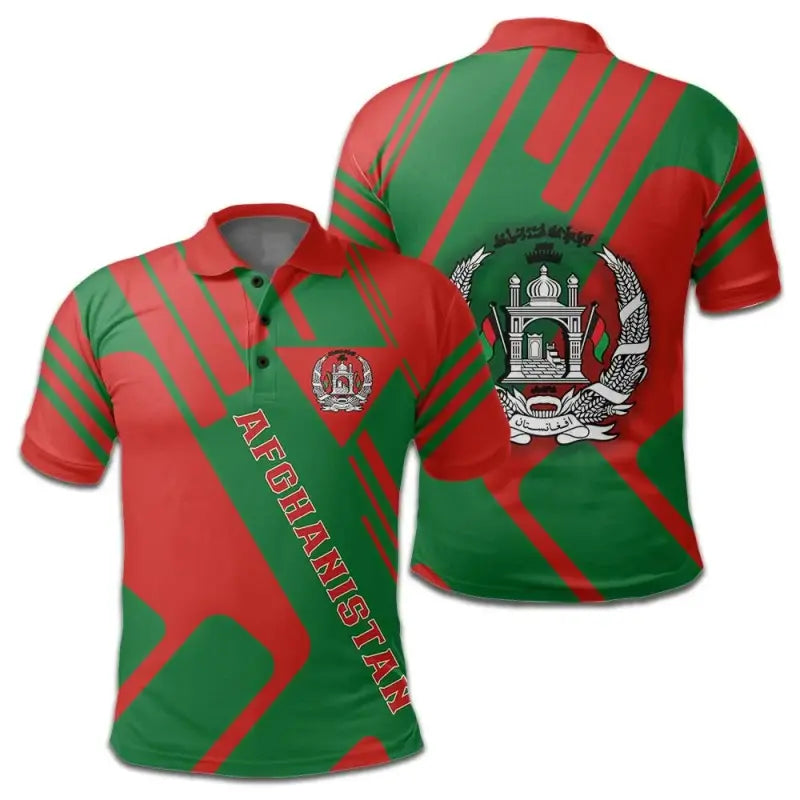 Afghanistan Polo Shirt Coat Of Arms Rockie RLT8 - Wonder Print Shop