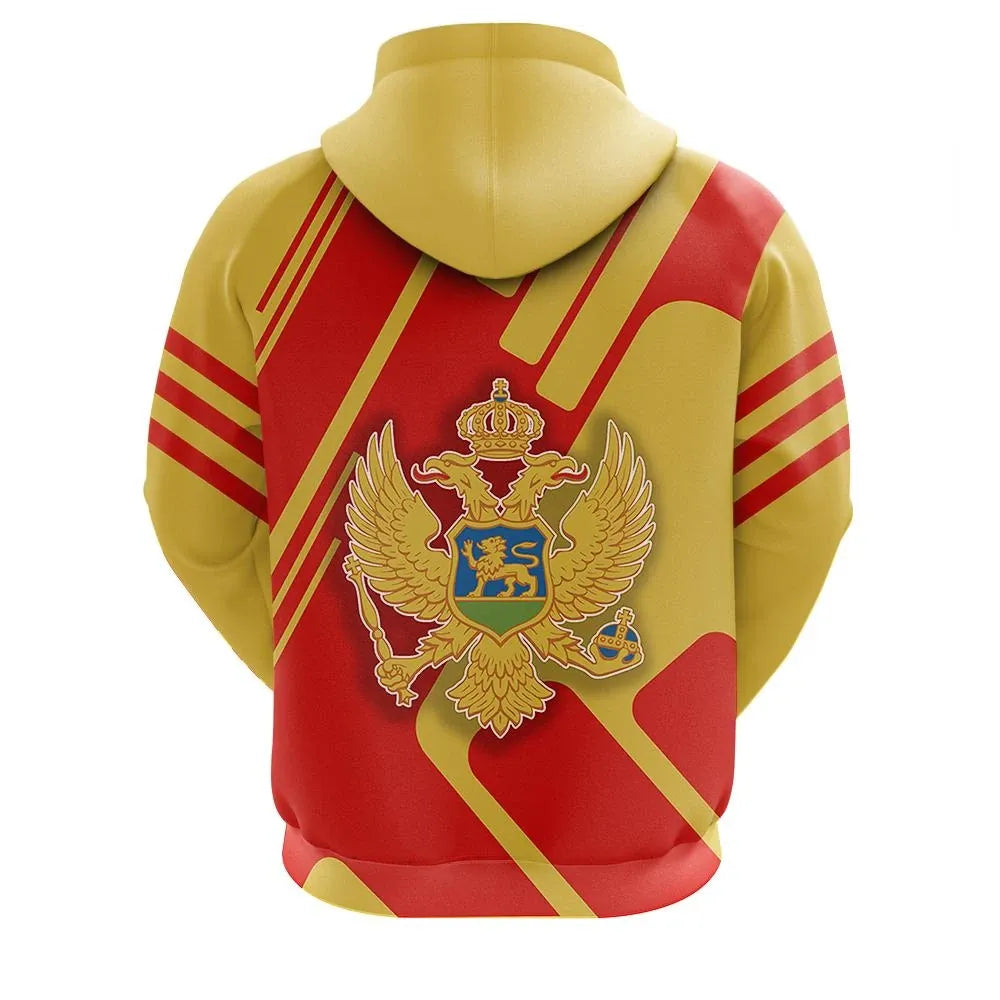 Montenegro Hoodie Coat Of Arms Rockie RLT13 - Wonder Print Shop