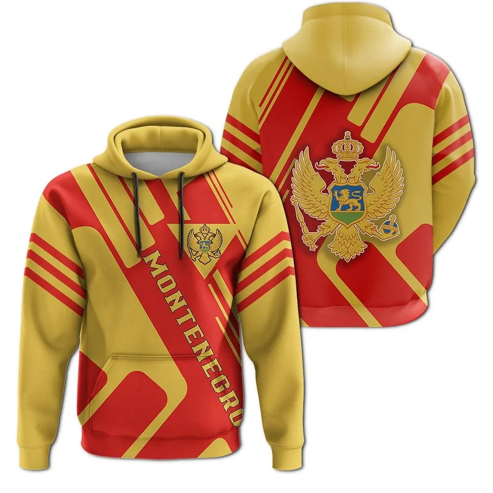 Montenegro Hoodie Coat Of Arms Rockie RLT13 - Wonder Print Shop