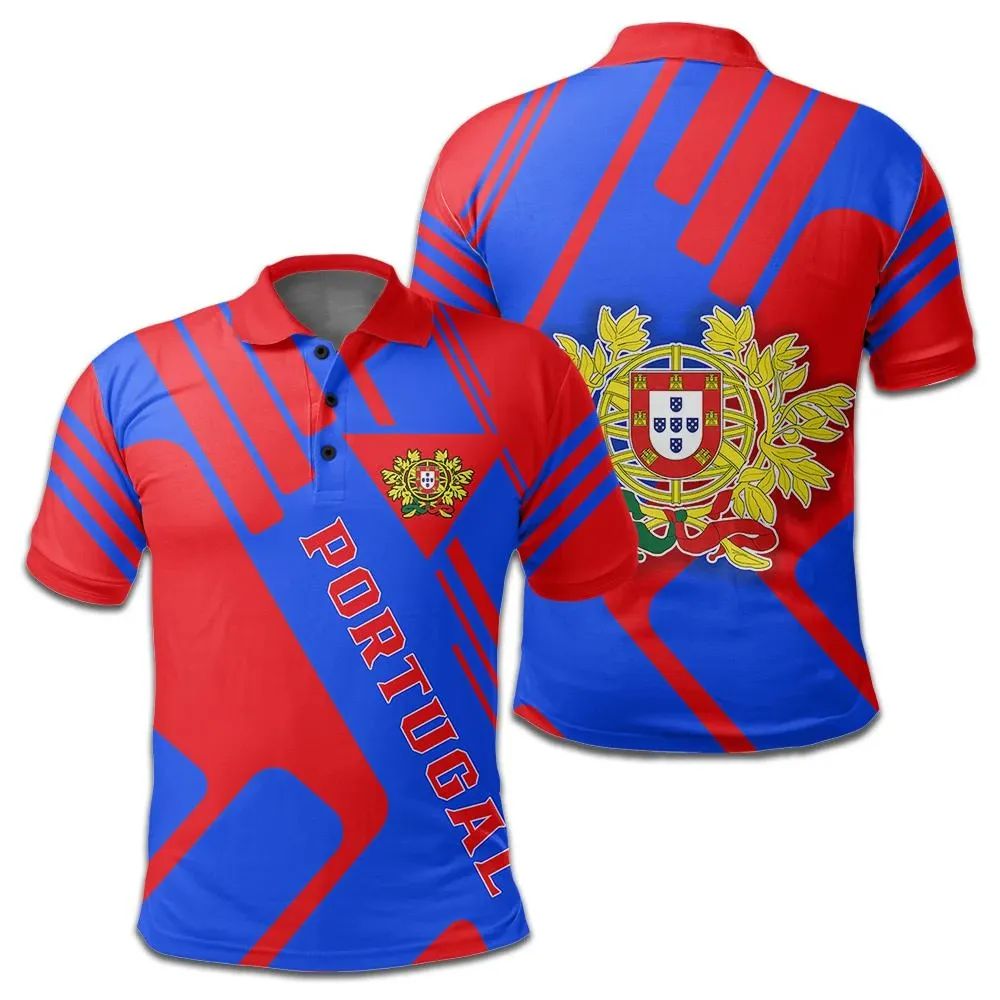 Portugal Polo Shirt Coat Of Arms Rockie RLT7 - Wonder Print Shop