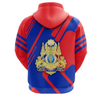 Cambodia Hoodie Coat Of Arms Rockie RLT7 - Wonder Print Shop