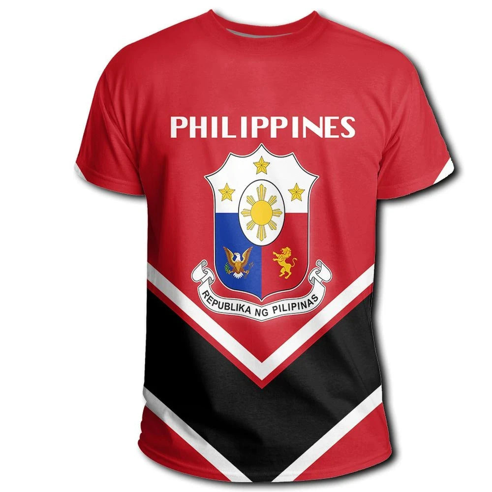 Philippines Coat Of Arms T Shirt Lucian Style RLT6 - Wonder Print Shop