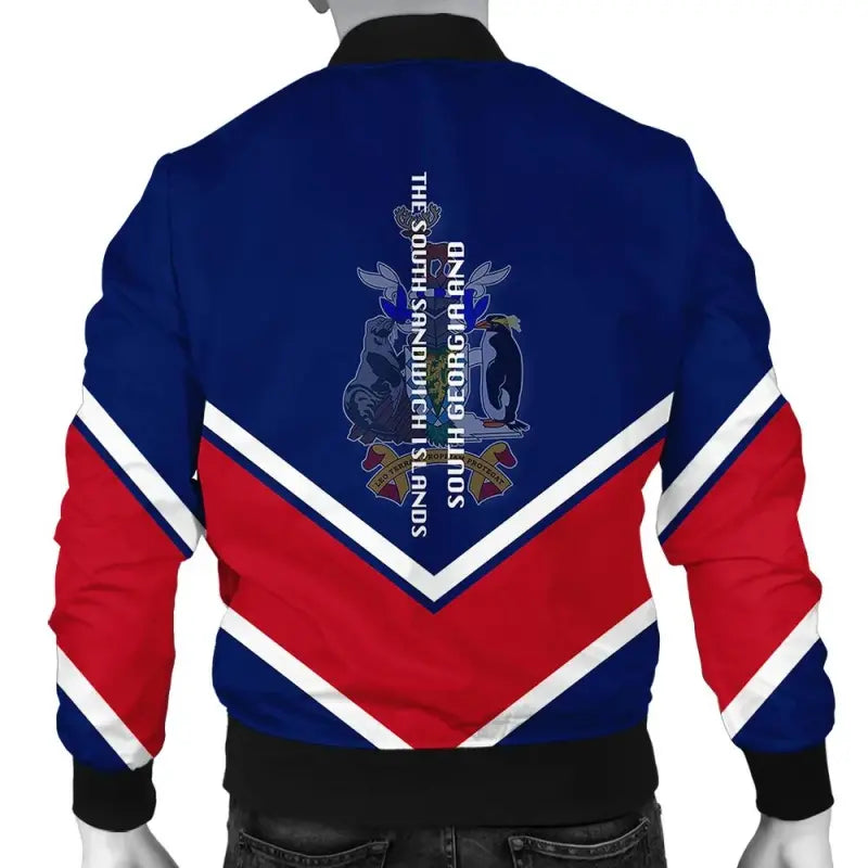 South Georgia and the South Sandwich Islands Coat Of Arms Men Bomber Jacket Lucian Style RLT12 - Wonder Print Shop
