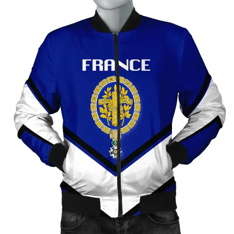 France Coat Of Arms Men Bomber Jacket Lucian Style RLT12 - Wonder Print Shop