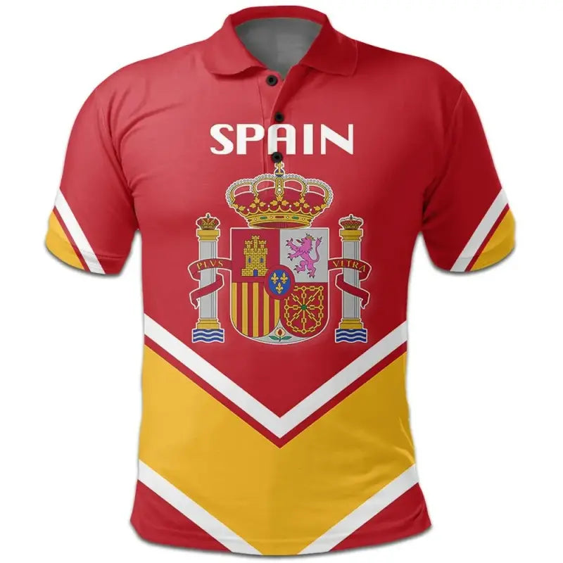 Spain Coat Of Arms Polo Lucian Style RLT12 - Wonder Print Shop